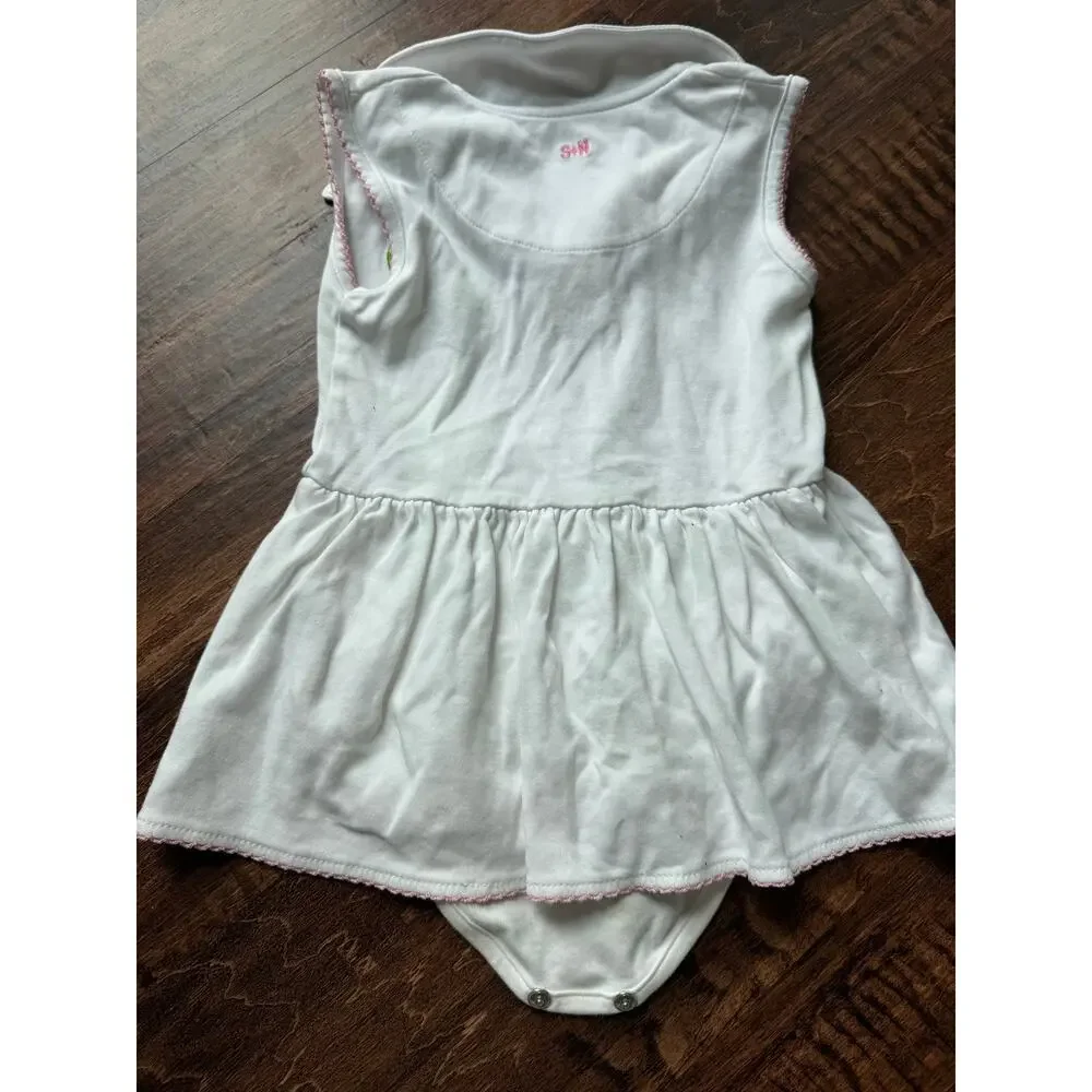 Sammy + Nat riley polo romper tennis embroidered 12m